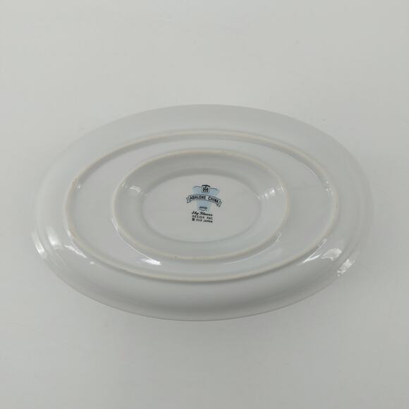 Gravy Boat Dish Abalone China Japan Shy Flower Design Pat 459 Vintage - Picture 6 of 9